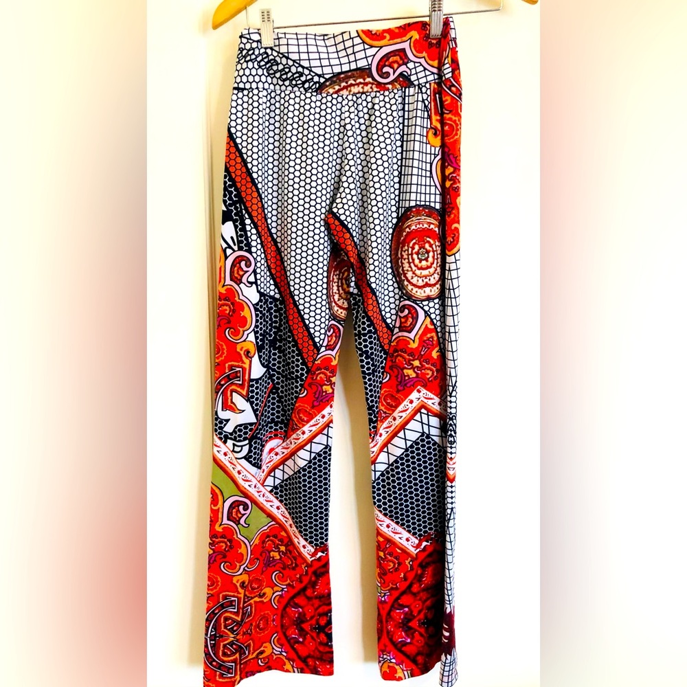 Funky poly pants